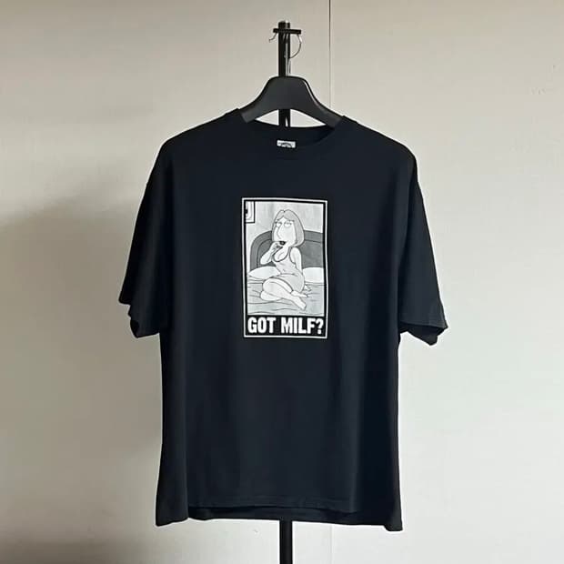 빈티지 got 유머 반팔 티셔츠