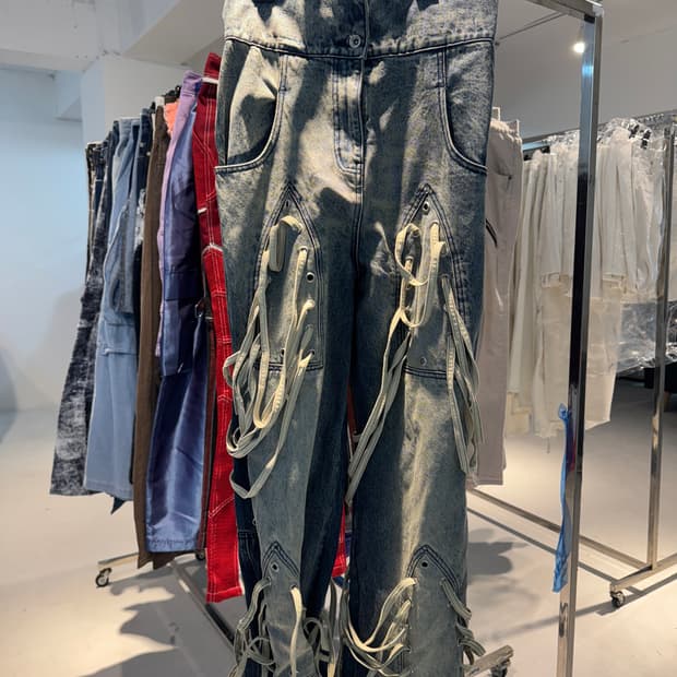 후디사이즈워 데님팬츠