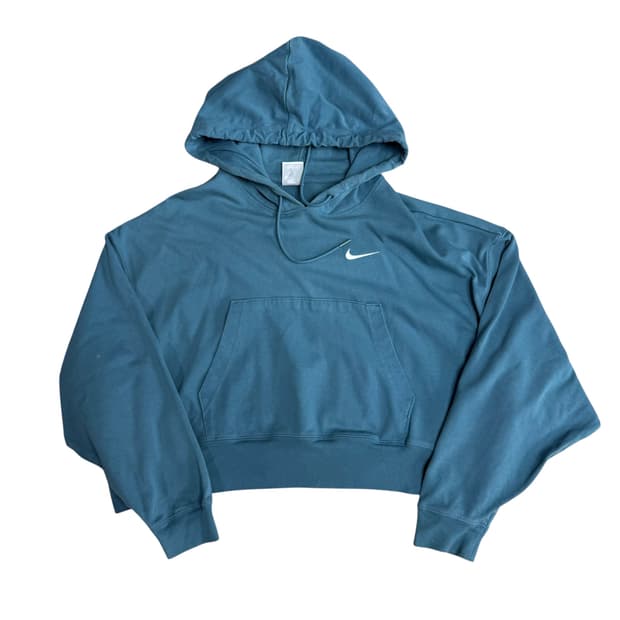 나이키 크롭 후드티