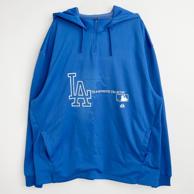 F2 마제스틱 어센틱 컬렉션 LA 다저스 기모 후드티 2XL사이즈