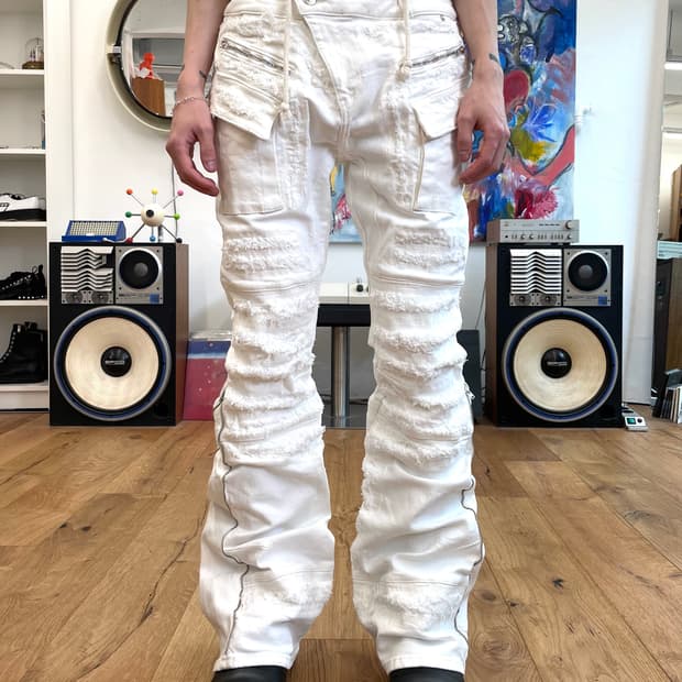 [L] 오토링거 디스트레스 플레어 데님 팬츠