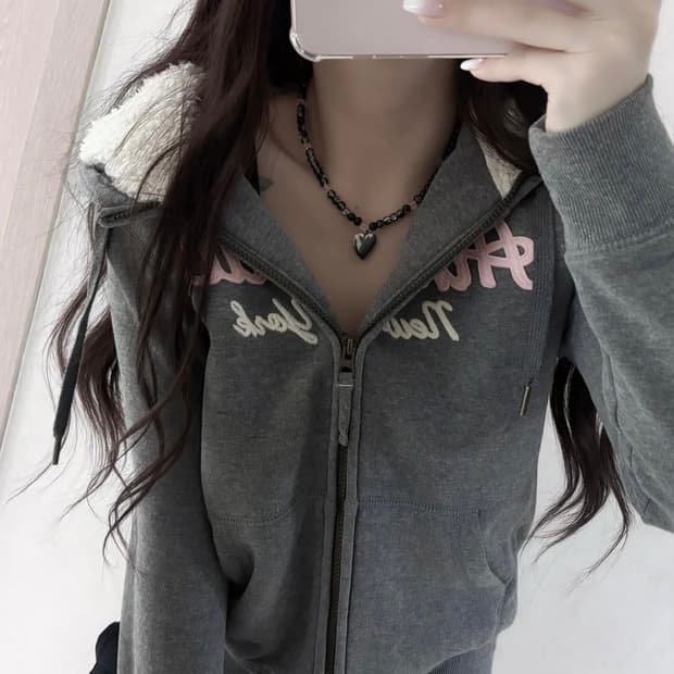 스파오 울프죠 후드집업 그레이 솜빈티지 진리빈티지 stc빈티지