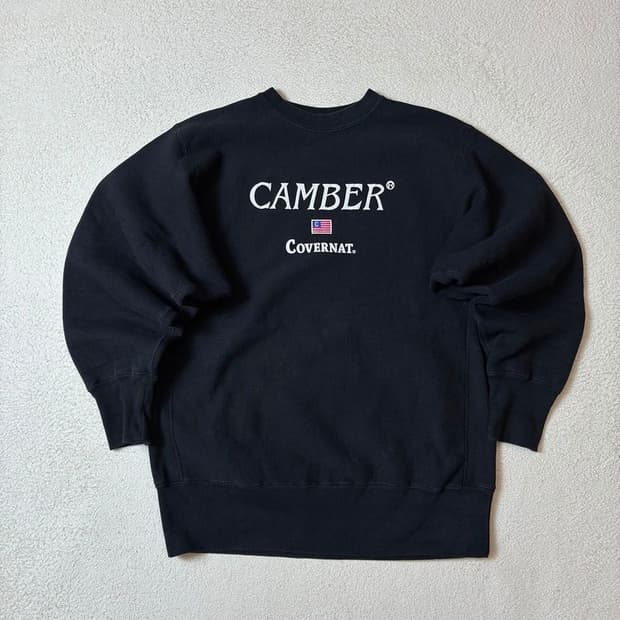캠버 x 커버낫 USA 빅로고 헤비코튼 스웻 맨투맨 PN7233