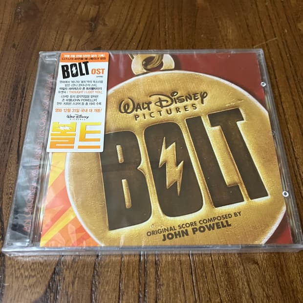 디즈니 애니메이션 볼트 OST 국내 라이센스 초판 미개봉 CD