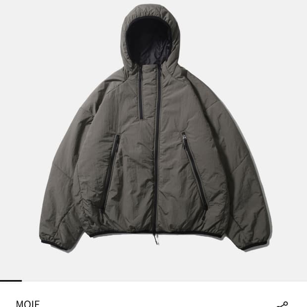 [2] 모이프 23aw 더블집 파카 스톤