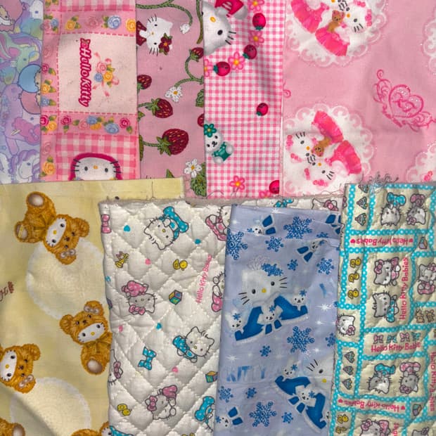 고전 정품 키티 원단 9종