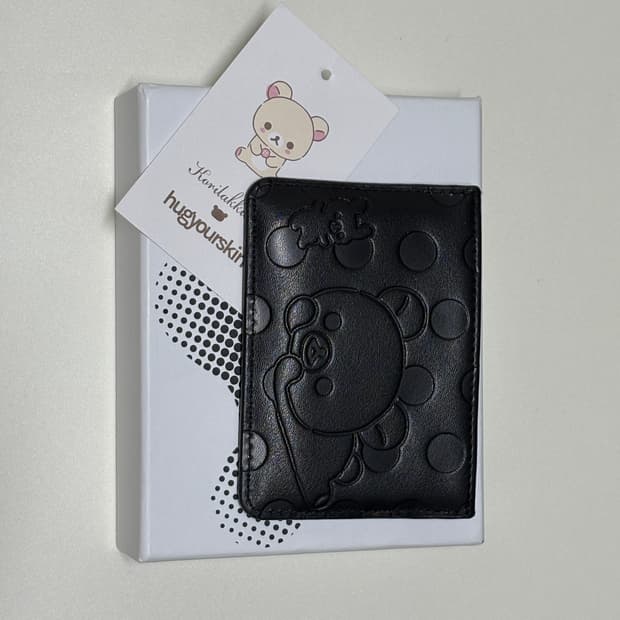 허그유어스킨 리락쿠마 카드지갑 블랙