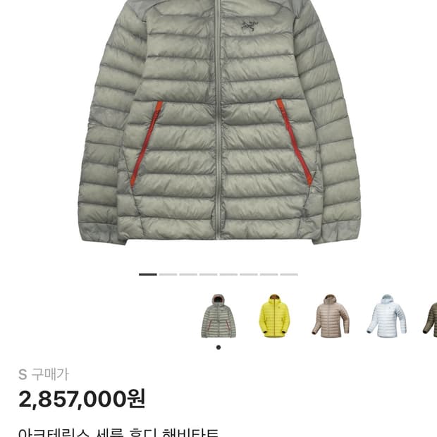 아크테릭스 세륨 후디 해비타트