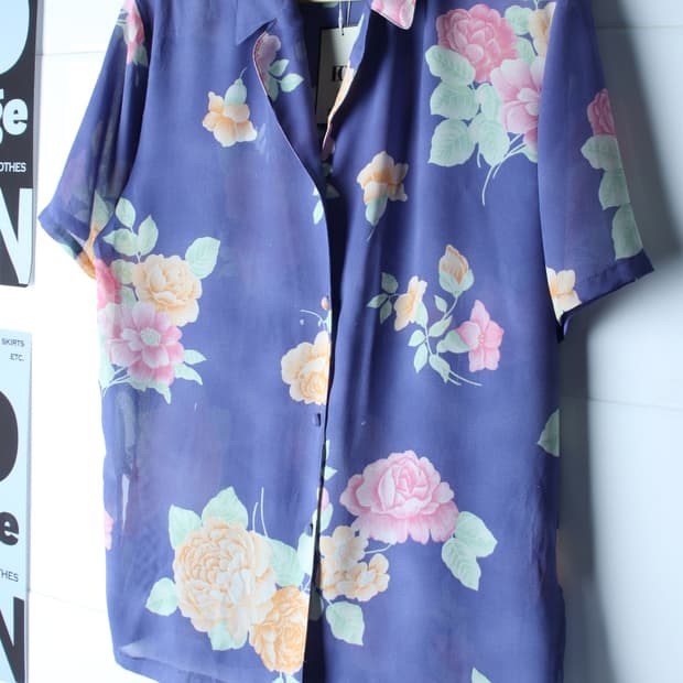 W(L-XL) 언 주르 아예르 반팔 카라 티셔츠 부분이염-H36275