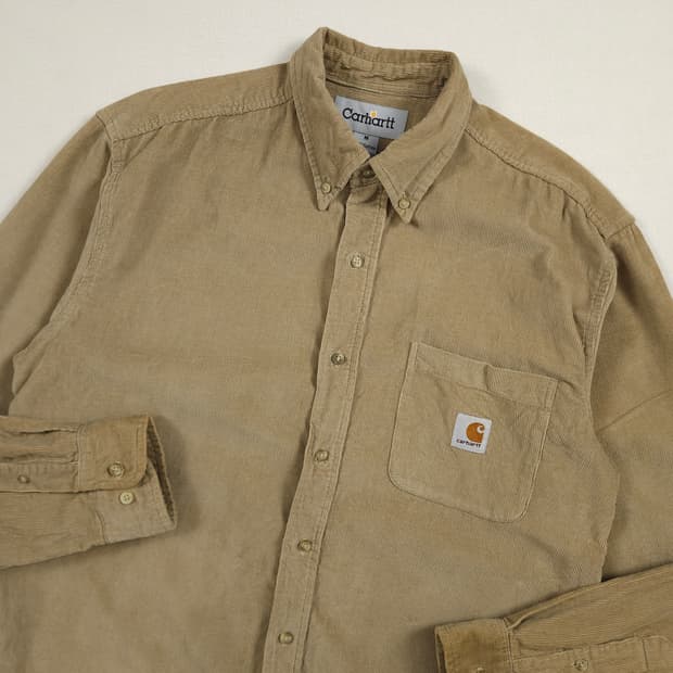 L(100) 칼하트 리워크 코듀로이셔츠 브라운
