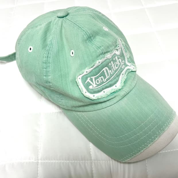 y2k 빈티지 그런지페어리 본더치 vondutch 민트 볼캡 모자 데님