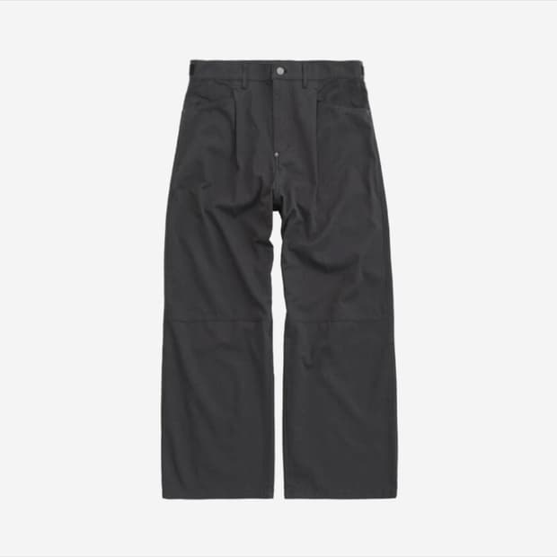 2)폴리테루 원턱 고시마 팬츠 딥차콜 새상품