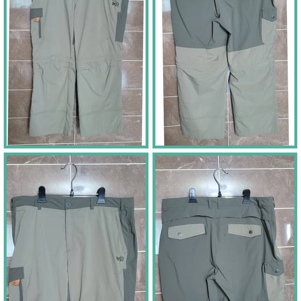 (남성96사이즈) 밀레 두가지스타일 바지(여름용)