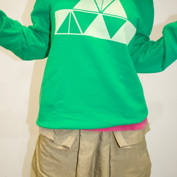 A.P.C. green sweatshirt