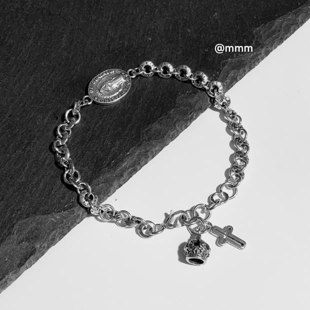 (Unisex) 웨스턴 크라운 체인팔찌