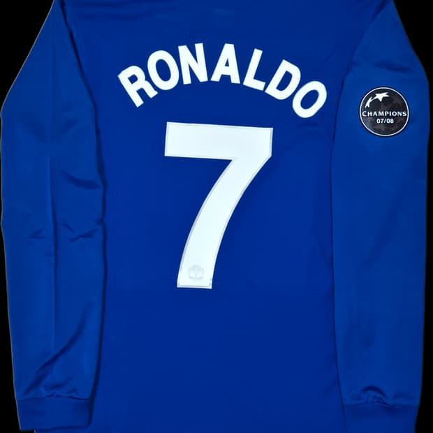 08-09 맨유 써드 챔스버전 호날두 긴팔 유니폼 L