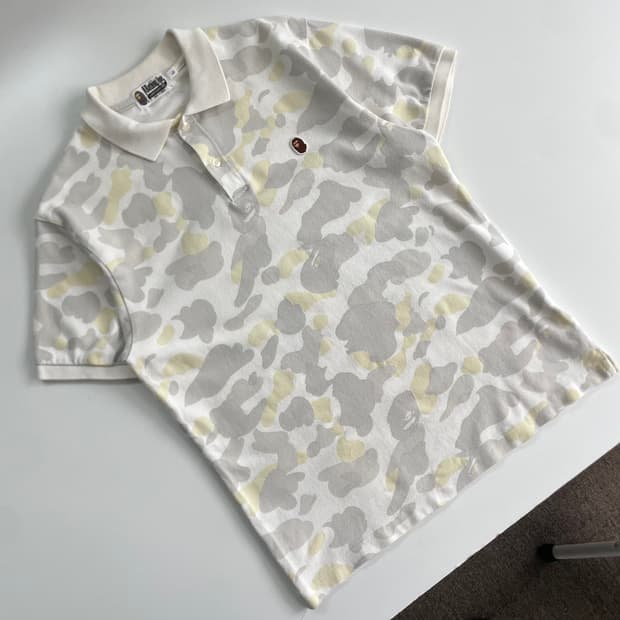 Bape 베이프 화이트 리플렉트 시티카모 사루헤드 PK