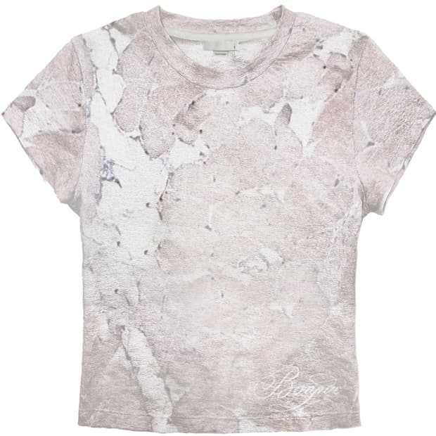 bonnae graphic open back slit top pink