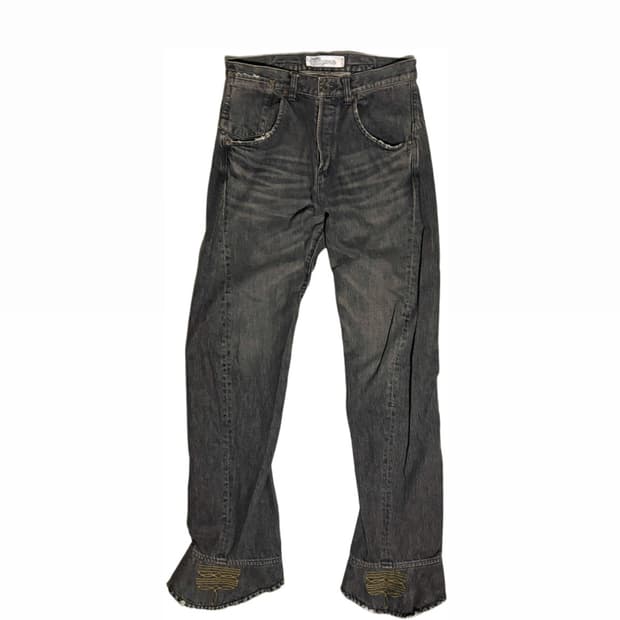 24SS DAIRIKU 부츠컷 드레이핑 데님 