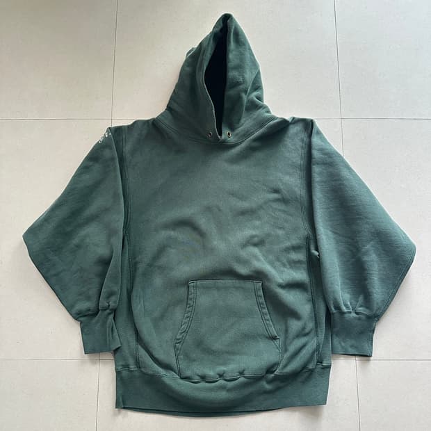 80s 챔피온 블랭크 리버스위브 후드티 XL 