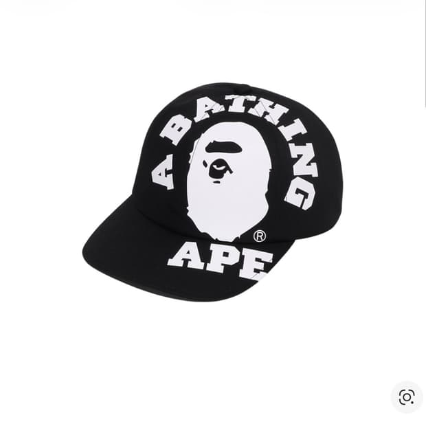 Bape 베이프 빅 컬리지 캡 블랙