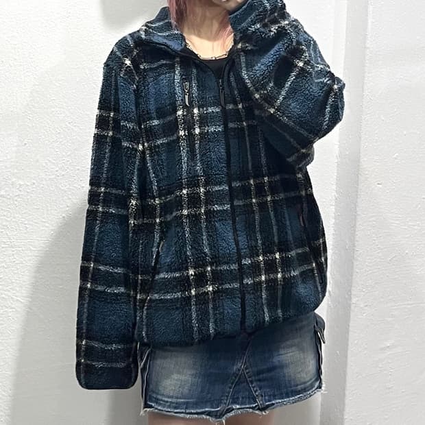 제이프레스 체크 후리스