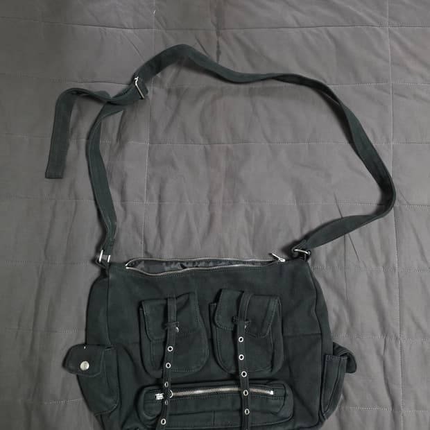 더콜디스트모먼트 vintage pocket cross bag black