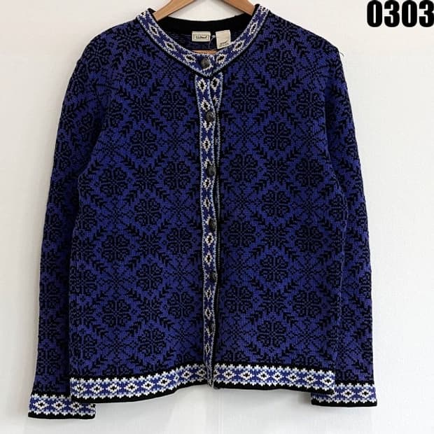 엘엘빈 L.L.Bean 우먼스 코튼 니트 가디건 M 0303 