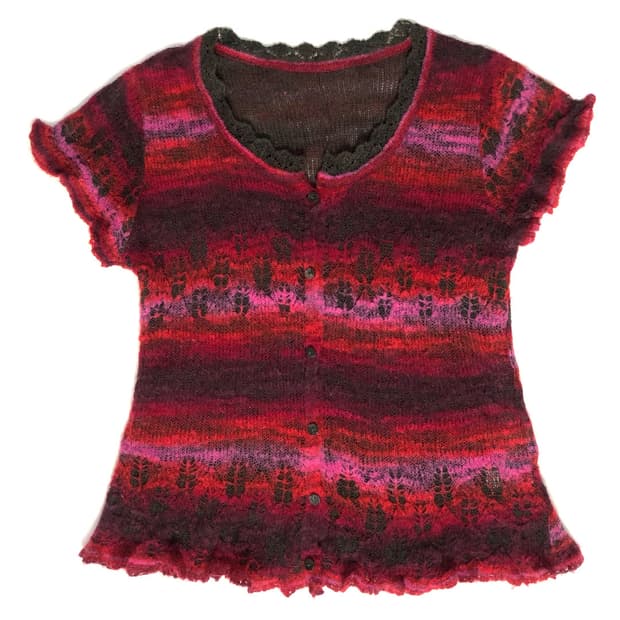 Vintage 레이스 니트 가디건