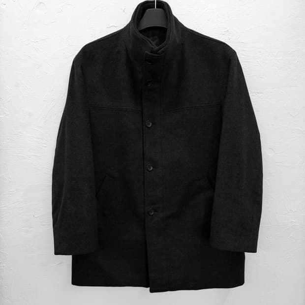 kansai yamamoto 캐시미어 울 하프 코트