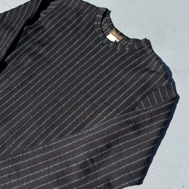90’s Y’s for men Jacquard Stripe Knit