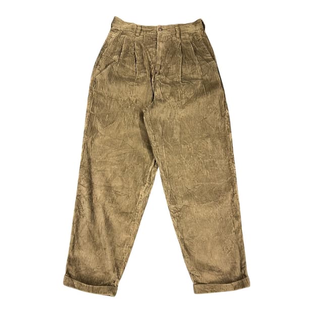 W-M) 에디바우어 브라운 하이웨이스트 코듀로이팬츠 BC-049