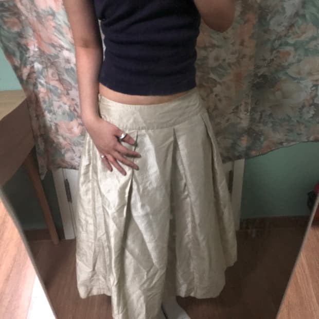 Japanese vintage slick long skirt 스커트