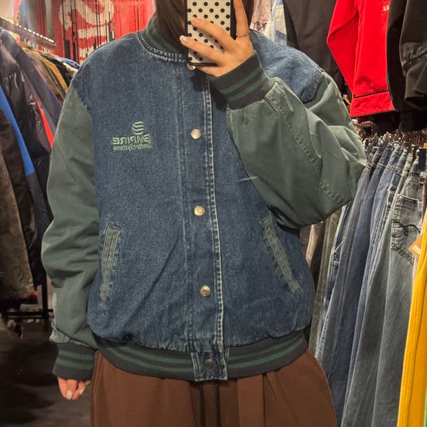 [IM] 데님 바시티자켓