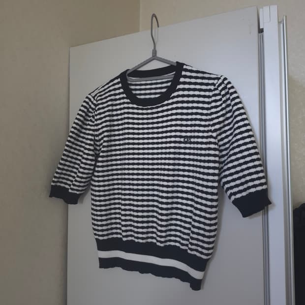 올리브데올리브 스트라이프 반팔니트