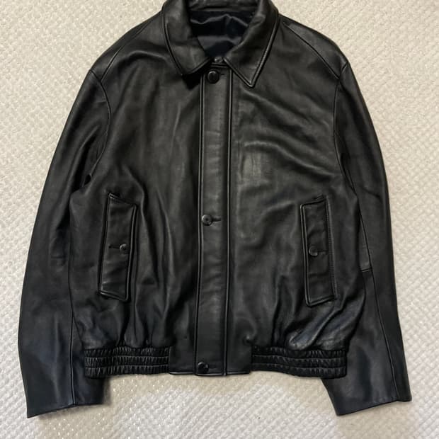 YEARS AGO 이얼즈어고 램스킨 양가죽 레더 블루종 자켓