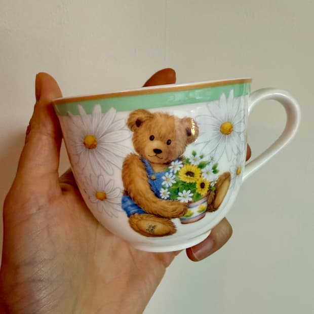 니코 곰돌이 테디베어 일본 찻잔 단품