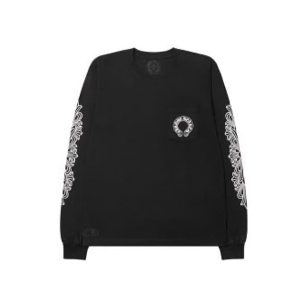 크롬하츠 홀스슈 긴팔 맨투맨 블랙M - 홍콩 한정