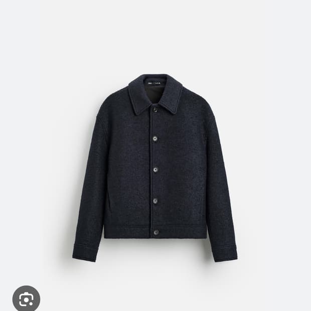 M사이즈 자라 부클 자켓 네이비&라이트카키