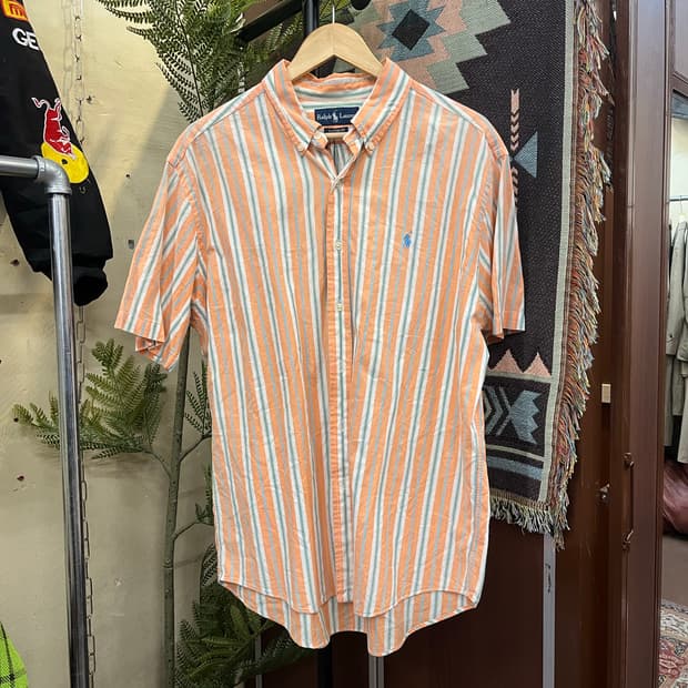 폴로 랄프로렌 스트라이프 반팔 셔츠 #csz708