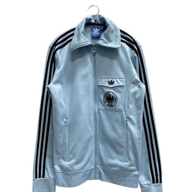 (100) 아디다스 올드스쿨 독일 트랙탑 져지 스카이블루
