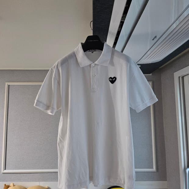 [거의 새것] 꼼데가르송 반팔 카라 폴로 티셔츠 XXL