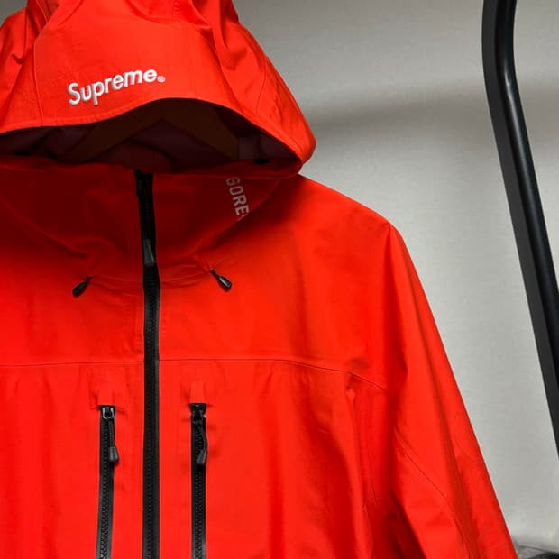 슈프림 고어텍스 테이프드 심 쉘 자켓 오렌지 L