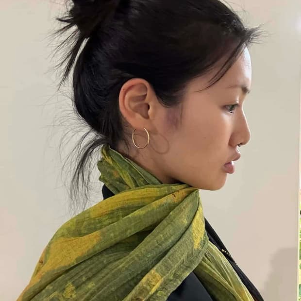 lyte green 라이트 그린 스카프