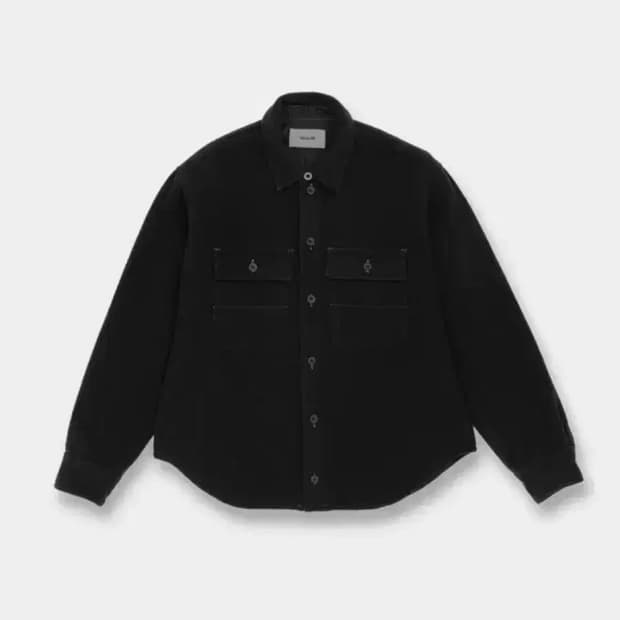 [M] KIMONO-DYED ALPACA WOOL OVERSHIRT
