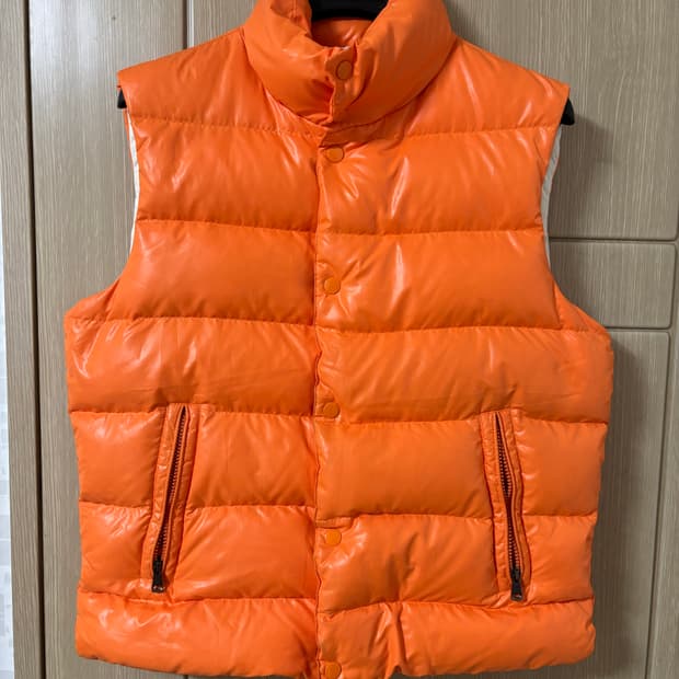 beams 빔즈 유광 다운 패딩 베스트