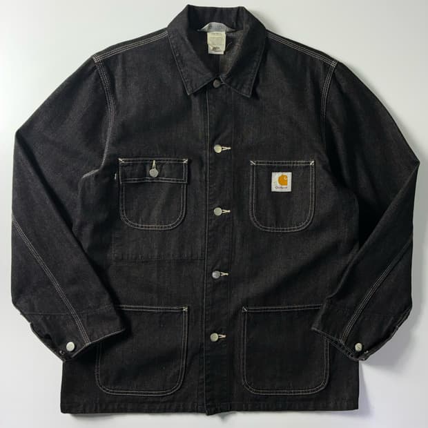 Carhartt  칼하트 OG 미시건 블랙 데님 초어 자켓  