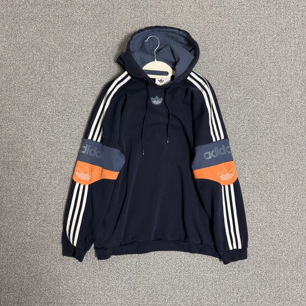 아디다스 파이어버드 후드티 네이비 XL