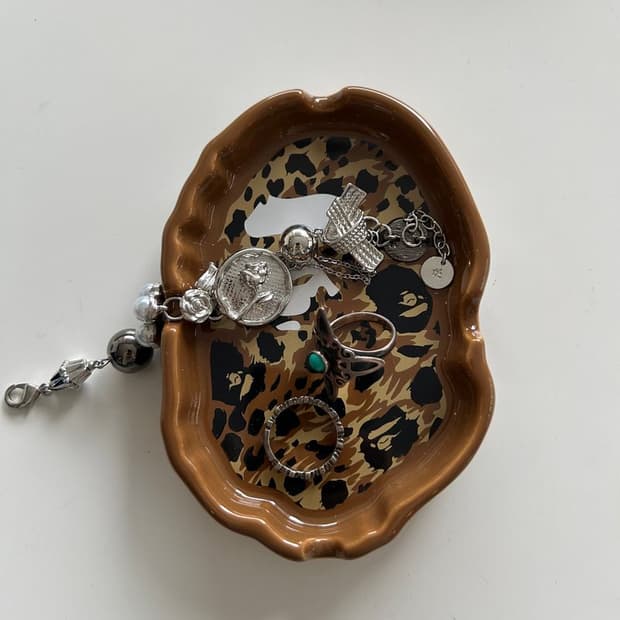 LEOPARD PATTERN ASHTRAY 표범 무늬 재떨이