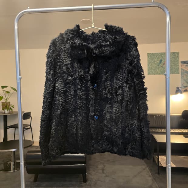 리얼 퍼 양면 코트